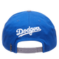 Classic Dodgers snapback featuring old English font in blue