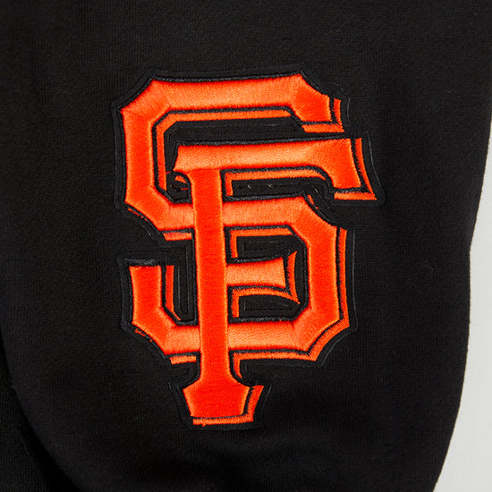 San Francisco Giants Wingspan Hoodie in black with detailed logo embroidery and oversized fit