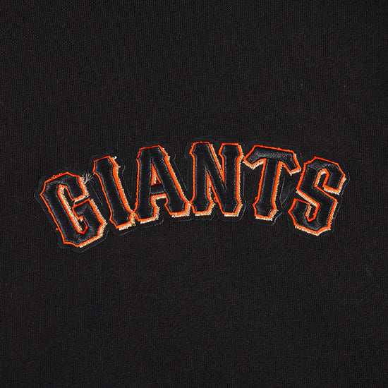 Black Pro Standard Wingspan Hoodie with drop shoulder design and San Francisco Giants branding