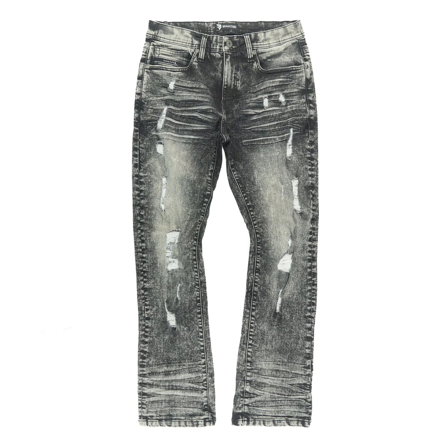 Makobi Prego Black Wash Denim Jeans (M1900)
