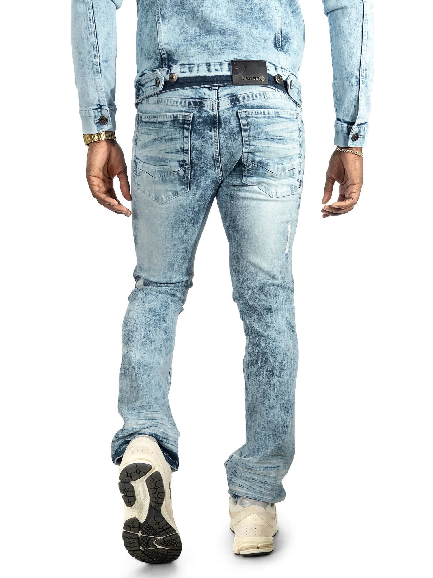 Makobi Prego Light Blue Wash Denim Jeans (M1900)