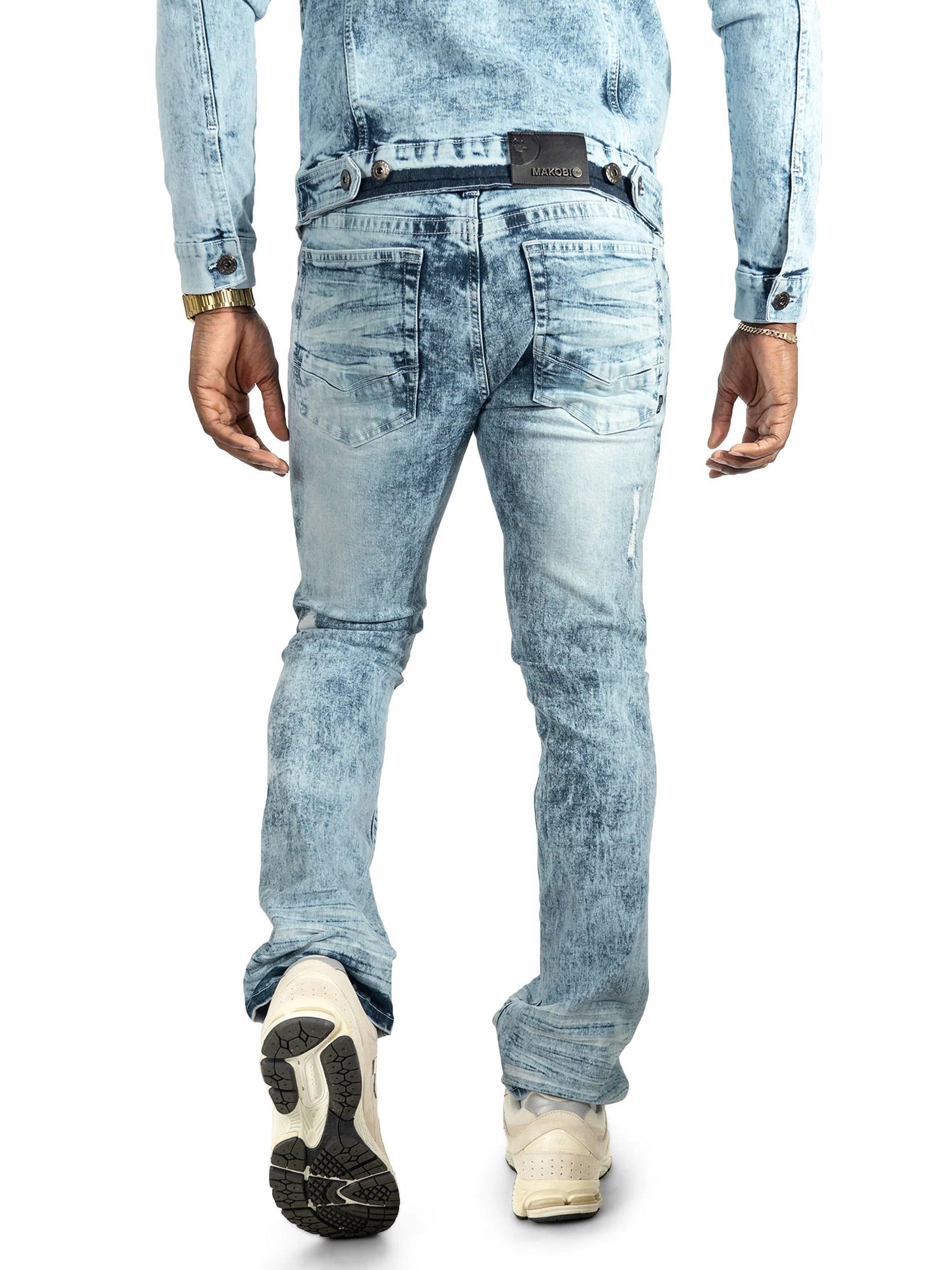 Makobi Prego Light Blue Wash Denim Jeans (M1900)