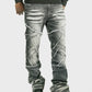 Makobi Veneta Black Wash Stacked Denim Jeans (M1908)