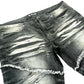 Makobi Veneta Black Wash Stacked Denim Jeans (M1908)