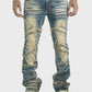 Makobi Veneta Dark Wash Stacked Denim Jeans (M1908)