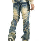 Makobi Veneta Dark Wash Stacked Denim Jeans (M1908)