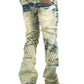 Makobi Veneta Dirt Stacked Denim Jeans (M1908)