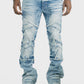 Makobi Veneta Light Wash Stacked Denim Jeans (M1908)