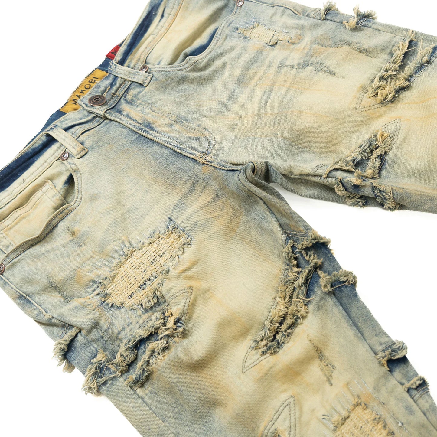 Classic Makobi Lombardi Dirt Denim Jeans for a stylish and effortless look