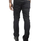 Makobi Bruno M1965 Black Ripped Denim Jeans showcasing modern ripped design