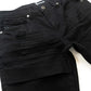 Makobi Bruno M1965 Black Ripped Denim Jeans with classic five-pocket style and ripped accents