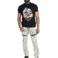 Makobi Bruno Grey Ripped Denim Jeans featuring a trendy ripped design and comfortable fit