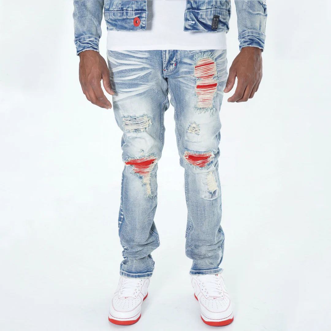 Makobi Leaders Light Wash Denim Jeans (M1990)