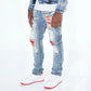 Makobi Leaders Light Wash Denim Jeans (M1990)