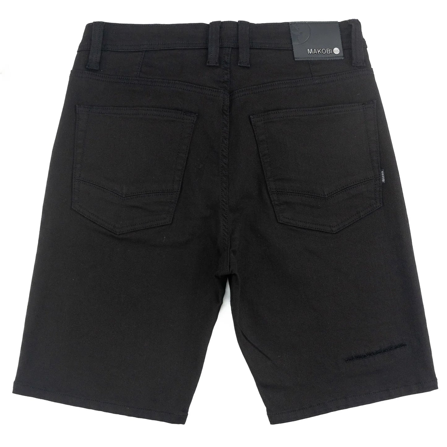 Makobi Prego Jet Black Denim Shorts (M904)