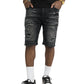 Makobi Prego Black Wash Denim Shorts (M904)