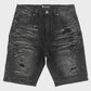 Makobi Prego Black Wash Denim Shorts (M904)
