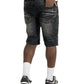 Makobi Prego Black Wash Denim Shorts (M904)