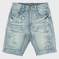 Makobi Prego Light Blue Wash Denim Shorts (M904)