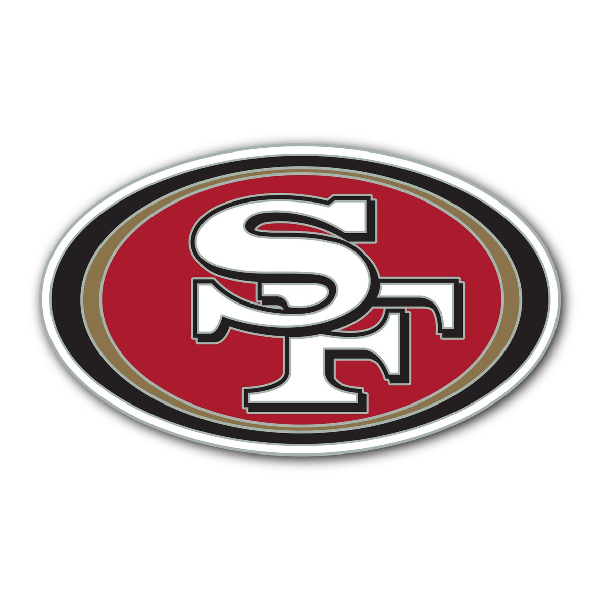 Mojo Accessories San Francisco 49ers Primary Logo Lapel Pin