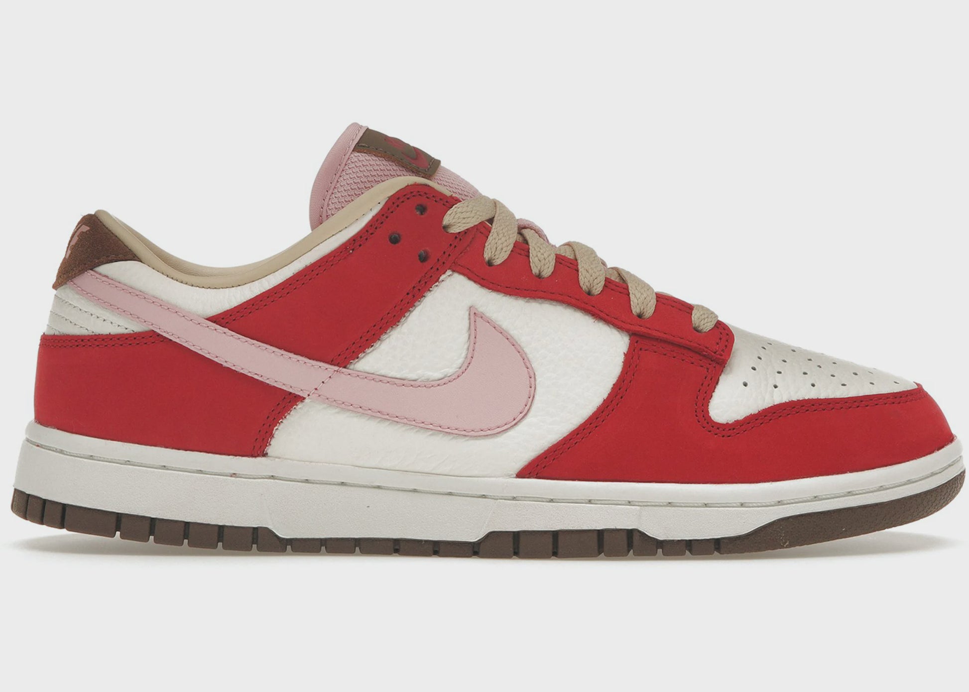 Nike Dunk Low PRM - Bacon (W) (FB7910-600) women's sneakers in red and white colorway