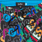 High-quality black swim shorts with 'Cookies On The Block' branding