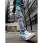 Preme Blue Strap Ice Indigo Denim Jeans (PR-WB-842)