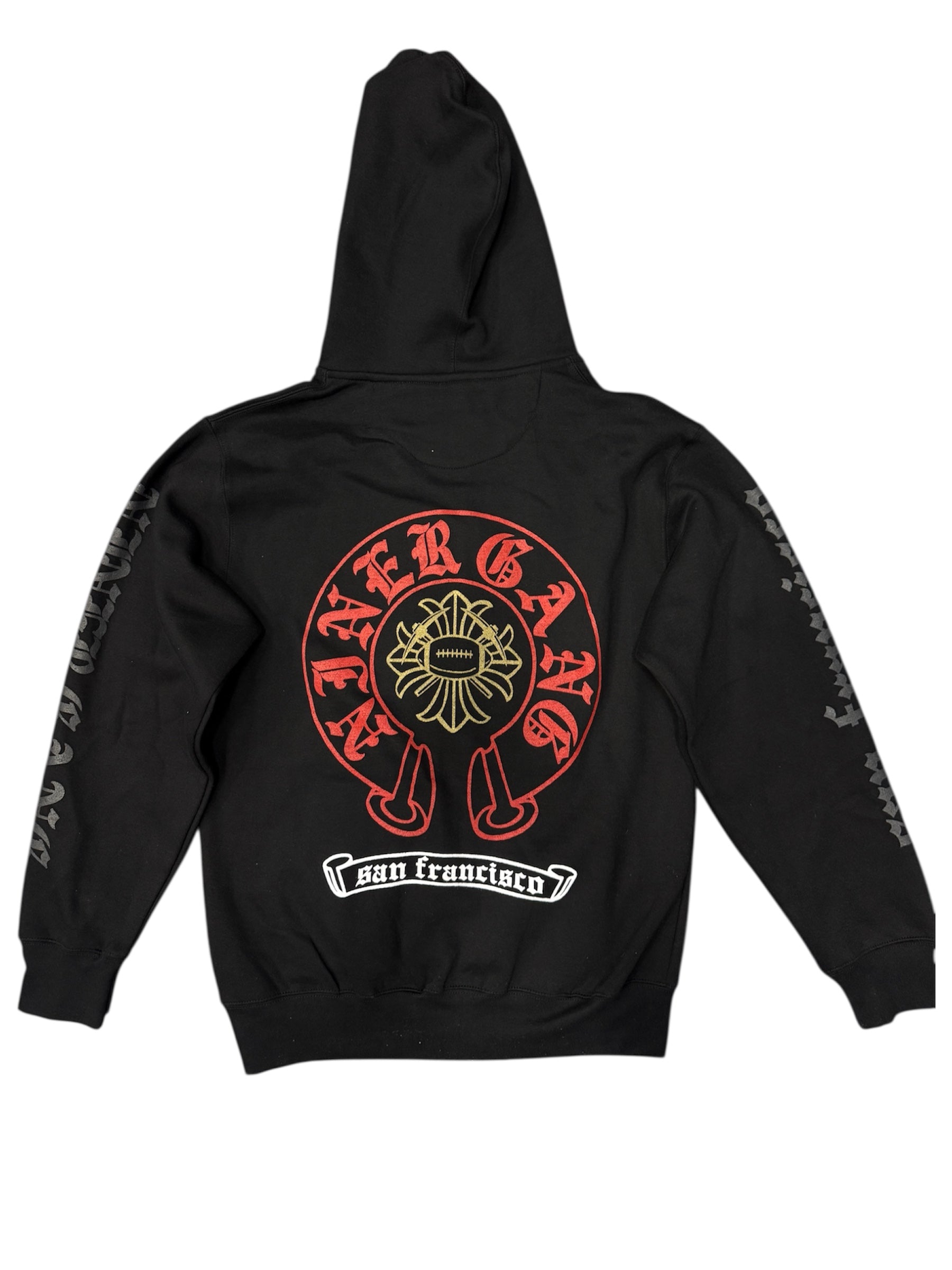 Niner Gang San Francisco Old English Zip Up Hoodie - Black