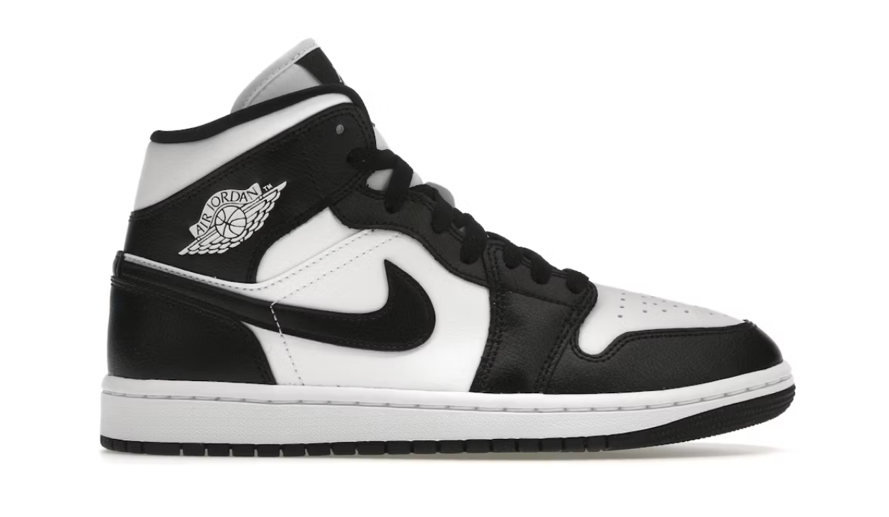 Jordan 1 Mid - Panda (W) (DV0991-101) women's sizing, brand new (deadstock), SKU DV0991-101