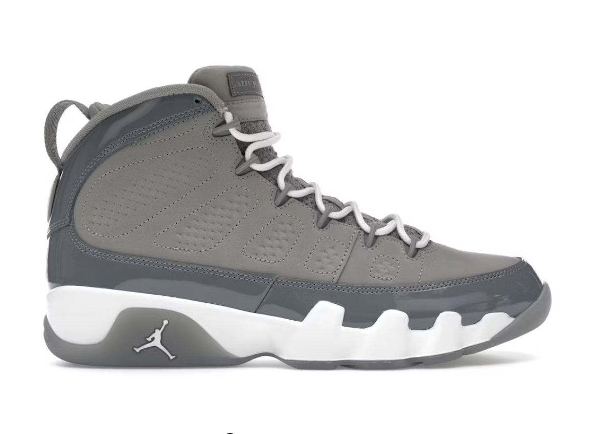 Brand new Jordan 9 Retro - Cool Grey (2025) sneakers in original packaging (DEADSTOCK)