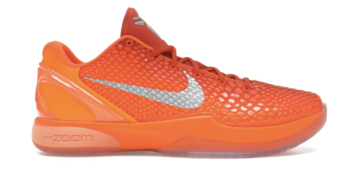 Nike Kobe 6 Protro in Total Orange colorway, brand new deadstock sneaker with SKU IH1871-800
