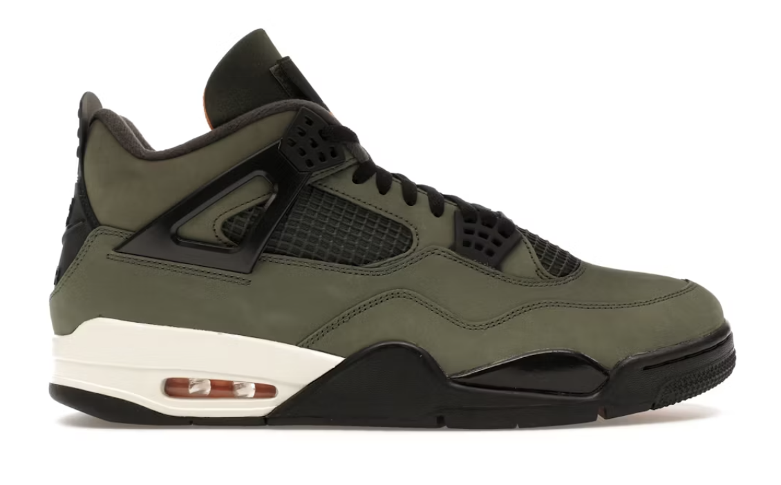 Image of the Jordan 4 Retro OG SP Undefeated 2025 sneaker, brand new deadstock with SKU IB1519-200