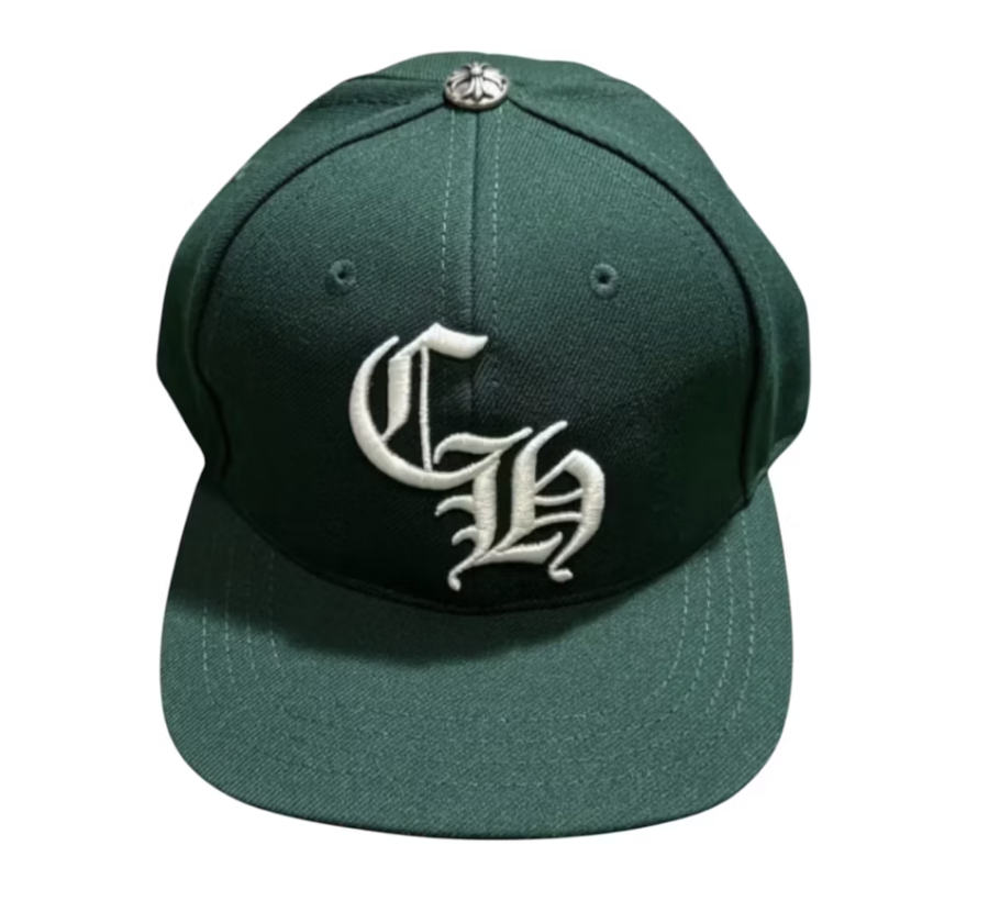 Chrome Hearts Essentials LA Exclusive Baseball Wool Cap - Forest Green