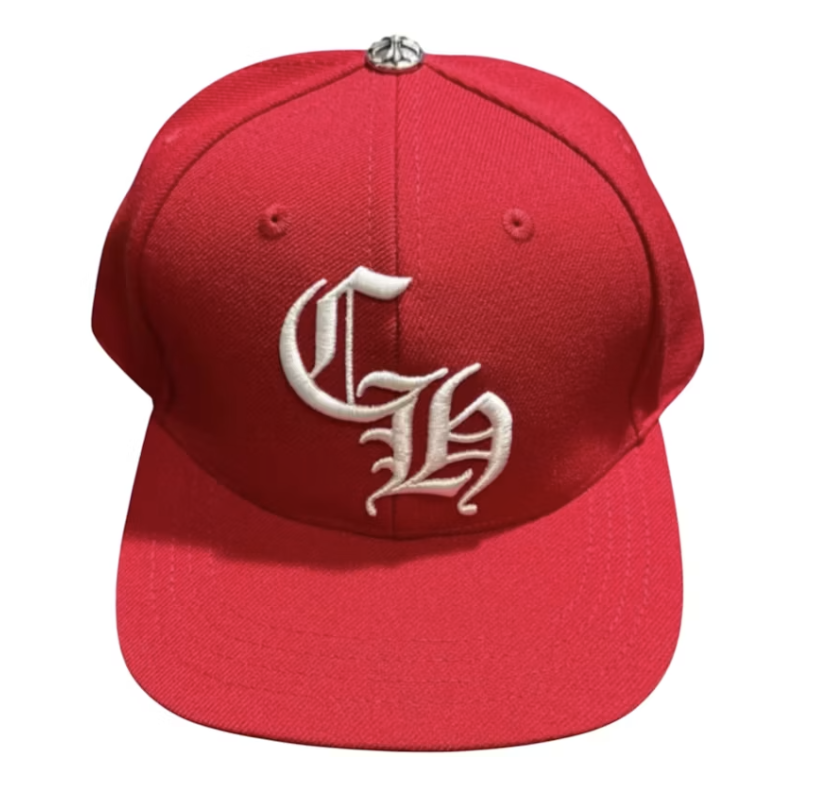 Chrome Hearts Essentials LA Exclusive Baseball Wool Cap - Red