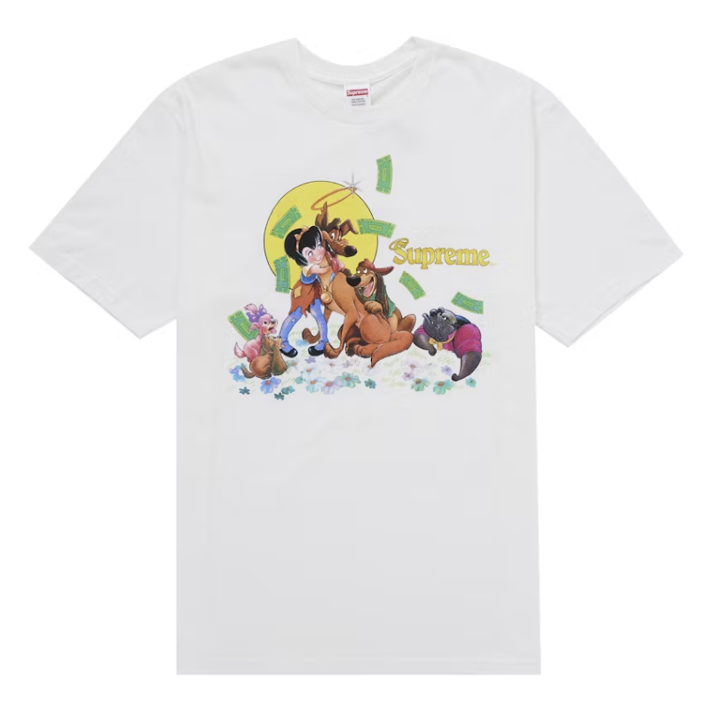 Supreme All Dogs Go To Heaven Tee - White