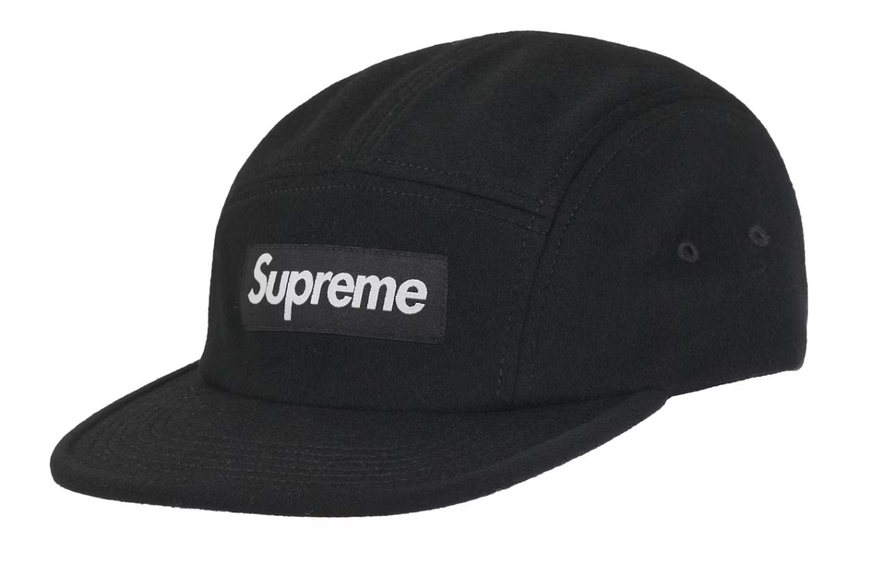 Supreme Wool Camp Cap - Black (FW25)