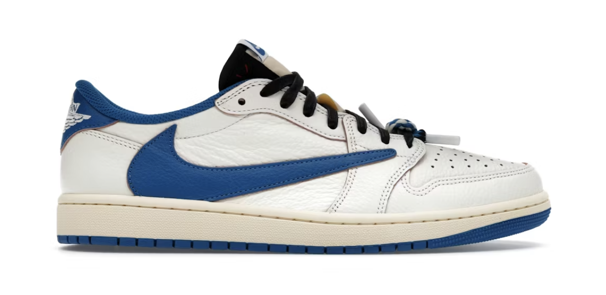 Jordan 1 Retro Low OG SP - Fragment x Travis Scott Sail Military Blue (DM7866-104)