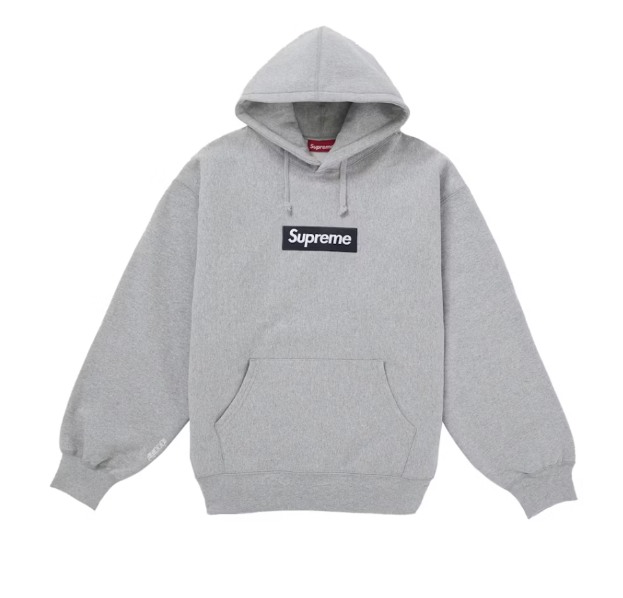 Supreme Box Logo Hoodie - Heather Grey (FW25)