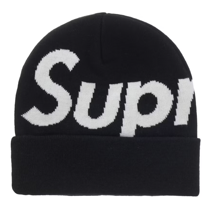 Supreme Big Logo Beanie - Black (FW25)