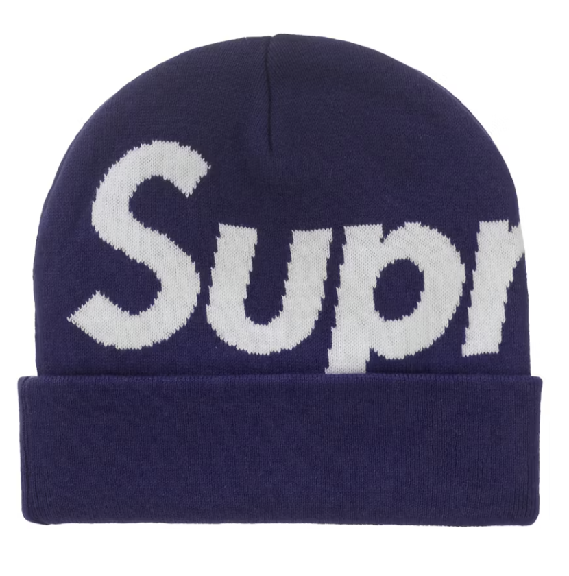 Supreme Big Logo Beanie - Purple (FW25)