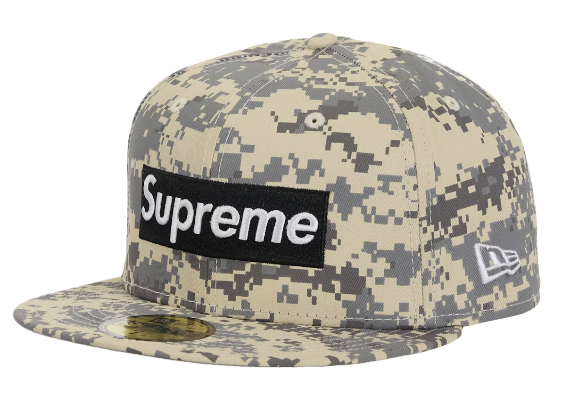 Supreme MLB Teams Box Logo New Era 59Fifty Fitted Hat - Digital Camo (FW25)