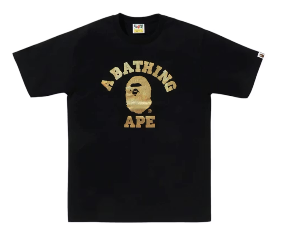 BAPE Foil College Bapec Tee - Black