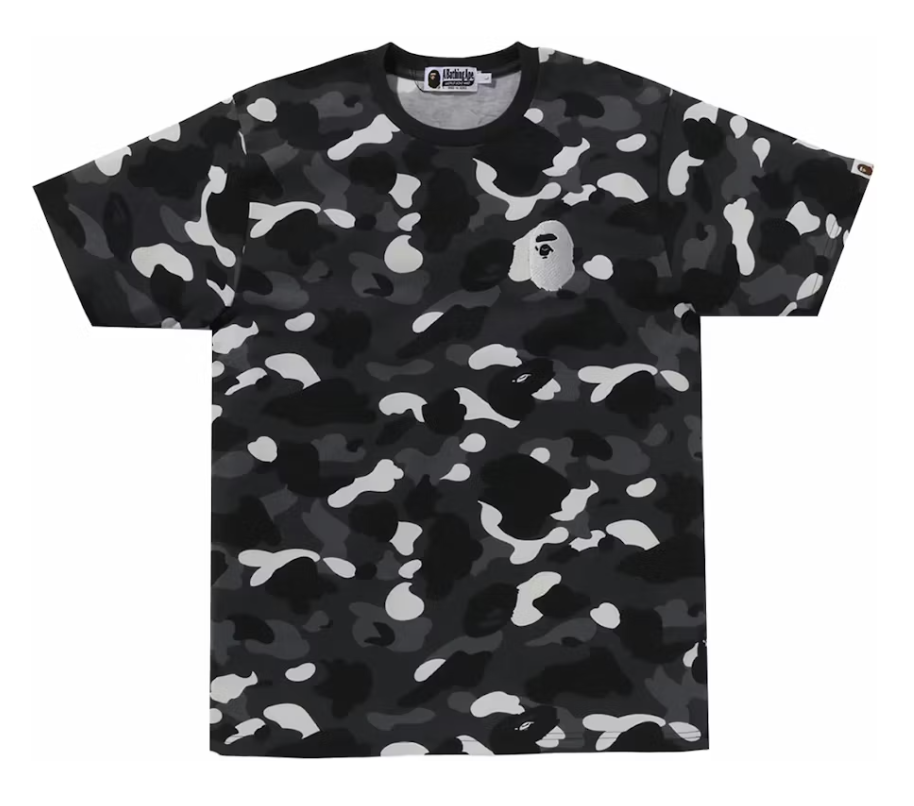 BAPE City Camo Large Ape Head Tee - Black