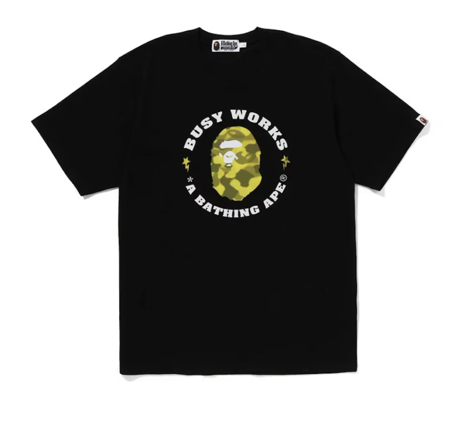 BAPE Radiation Camo Busy Works Tee - Black