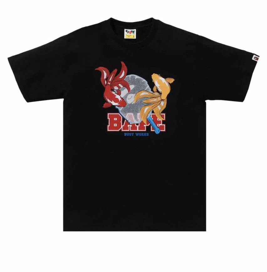 BAPE Goldfish Scooping Tee - Black