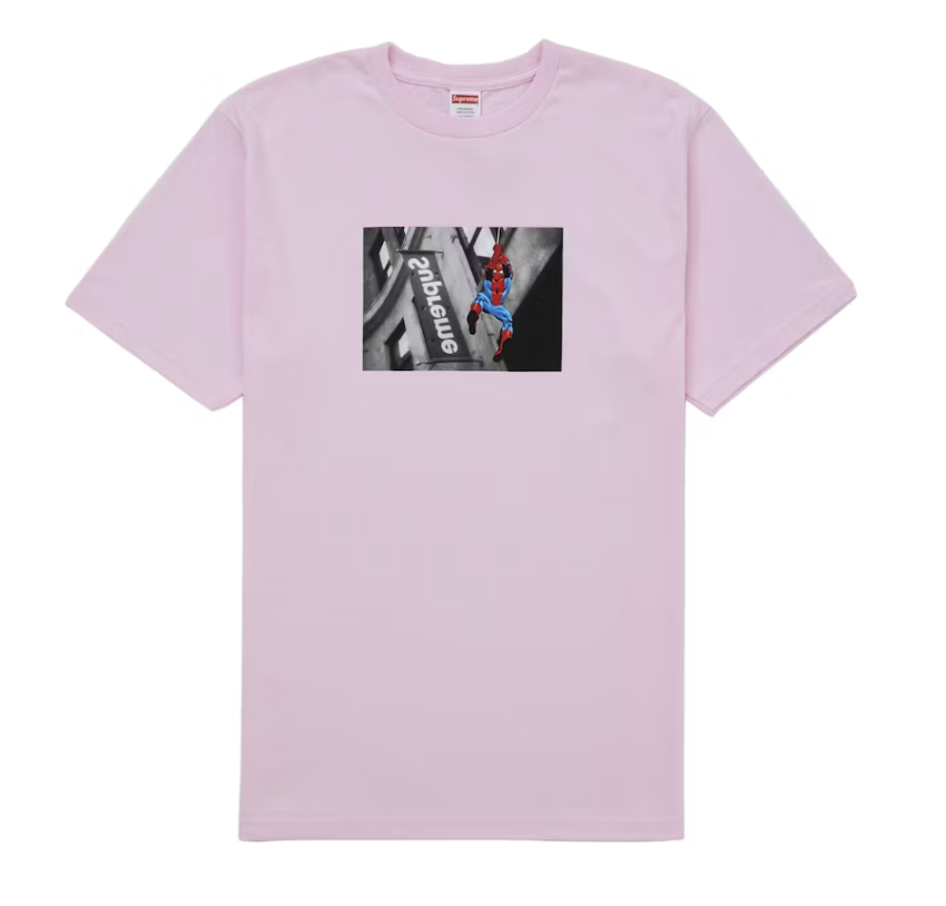 Supreme Spider-Man Tee - Light Pink