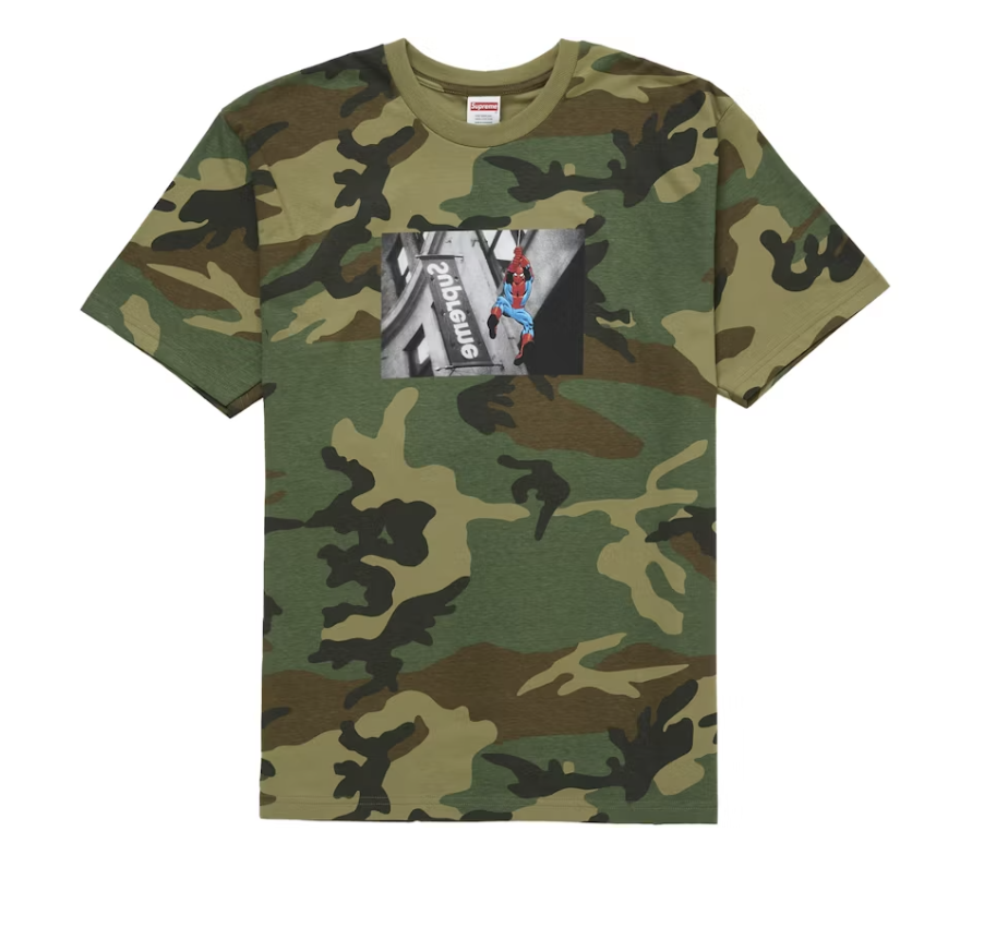 Supreme Spider-Man Tee - Woodland Camo