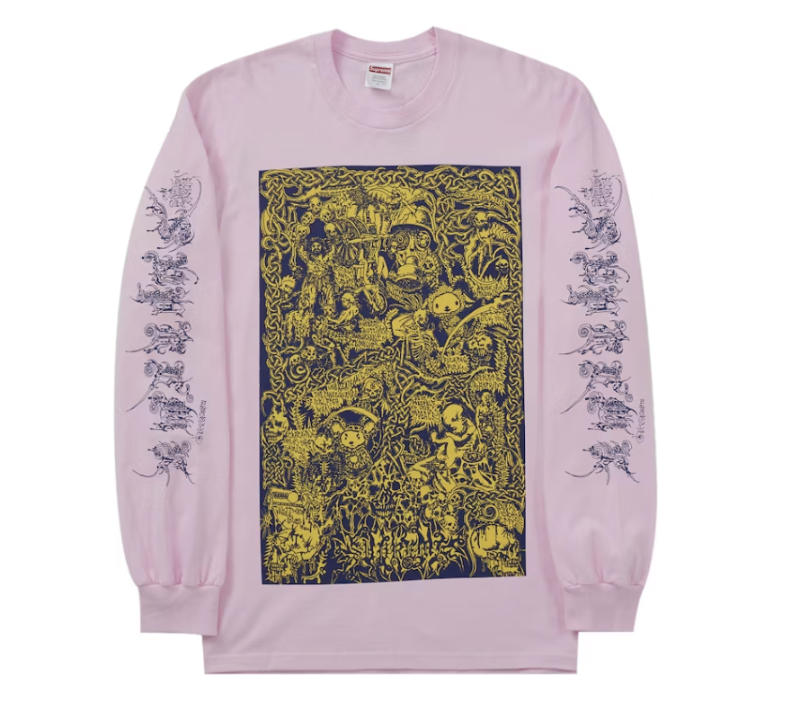 Supreme Wombat L/S Tee - Light Pink (SS26)