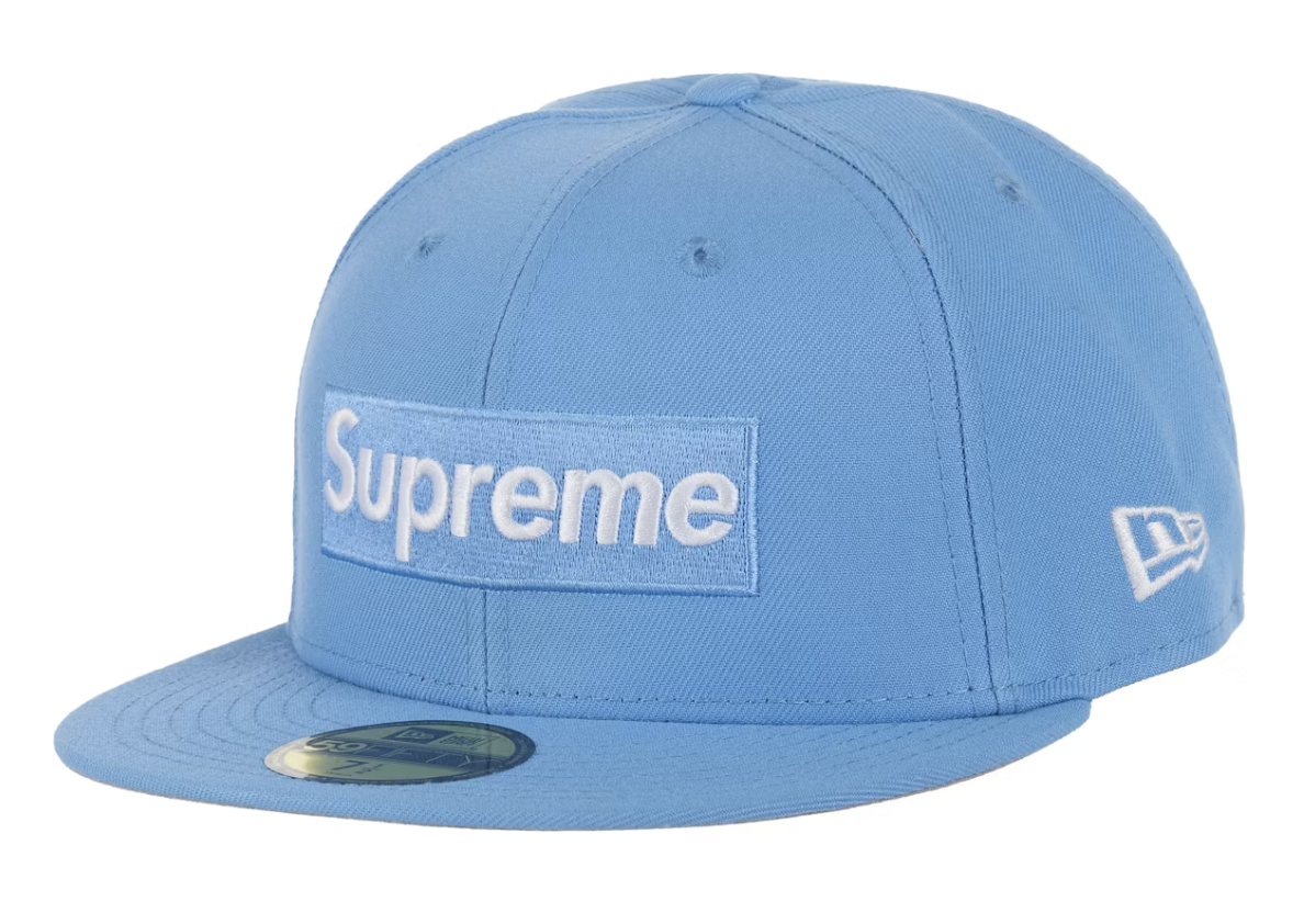 Supreme Shop Box Logo New Era 59Fifty Fitted Hat - Light Blue (SS26)