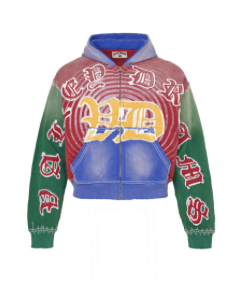Vale "Looney Tunes" Multi Color Zip Up Hoodie